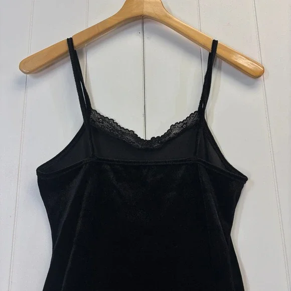 Women Y2K Festival Fairy Grunge Velvet Lace Slip Dress Size S Indie Butterfly - Picture 8 of 8